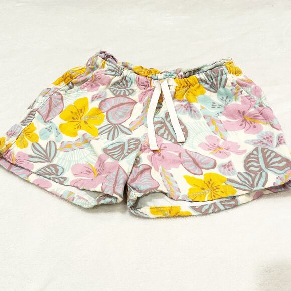 Cat & Jack Soft Shorts sz S (6/6x) Girls Pull on Shorts Floral Print Soft - Picture 4 of 6